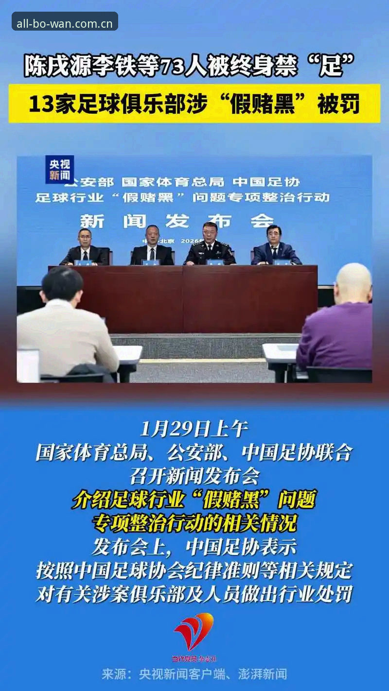 揭秘足协第三批禁足名单背后腐败链：博万体育平台用户如何看懂这场行业震荡